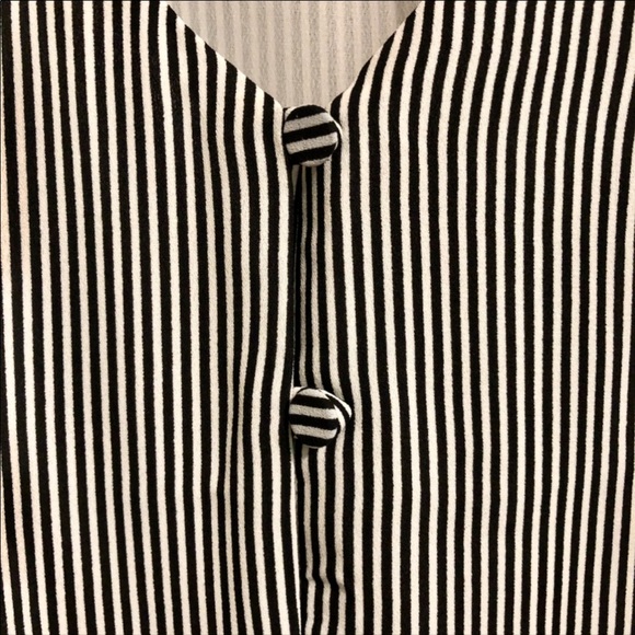 Ann Taylor LOFT Chiffon Stripe Button Down Tank Top - Picture 5 of 6